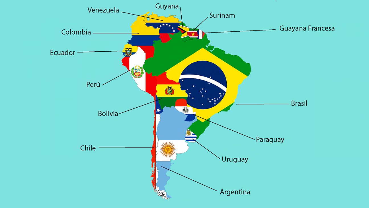 Banderas Sudamérica